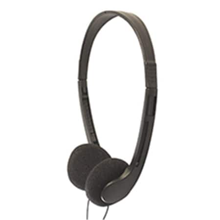 D & H Distributing Headphone - Single 3.5 mm. Stereo Pin, Black MA38721